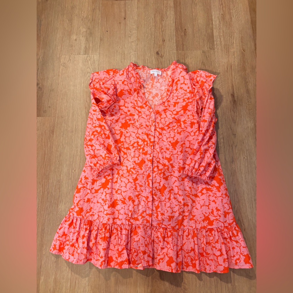 Sugarlips Pink and Orange Floral Mini Dress